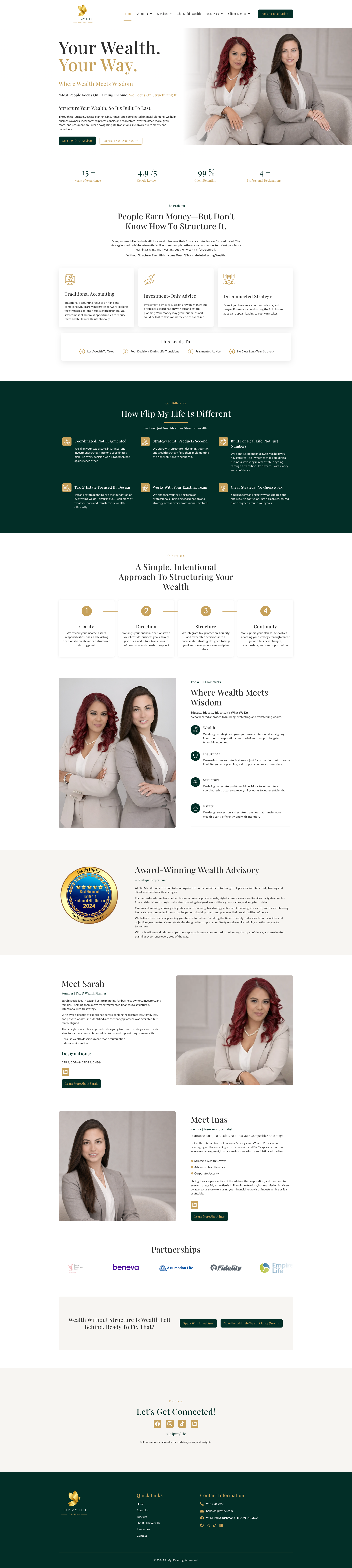 Wealth Advisory Website